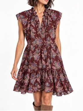 Veronica Beard Zee Paisley Dress 8